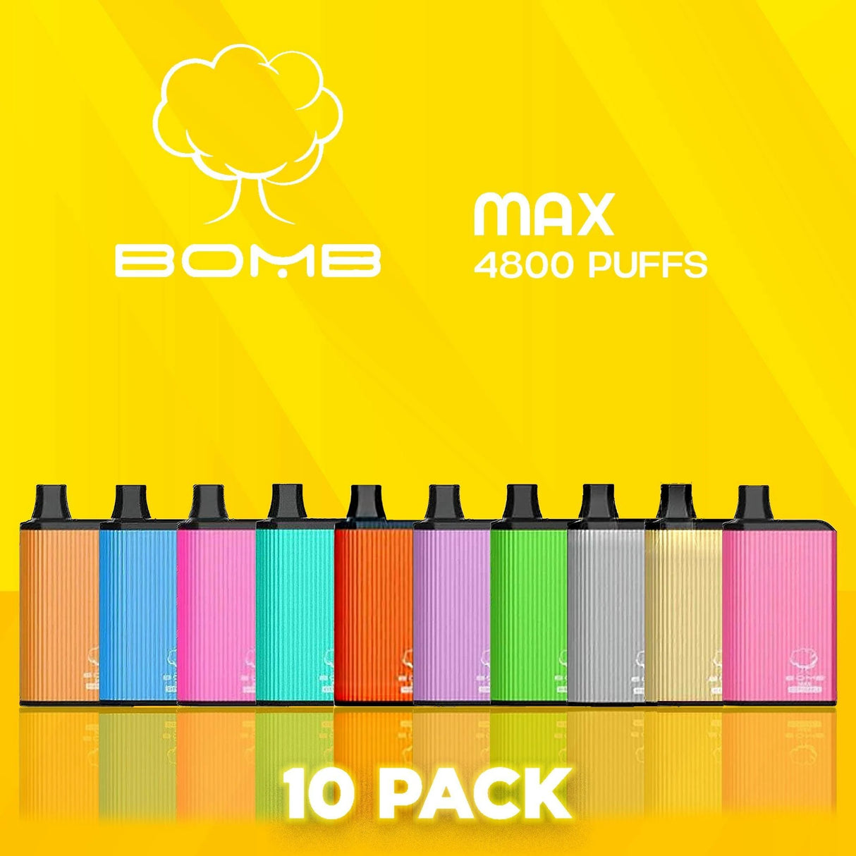 Bomb Max Disposable Vape 4800 Puffs - 10 Pack-