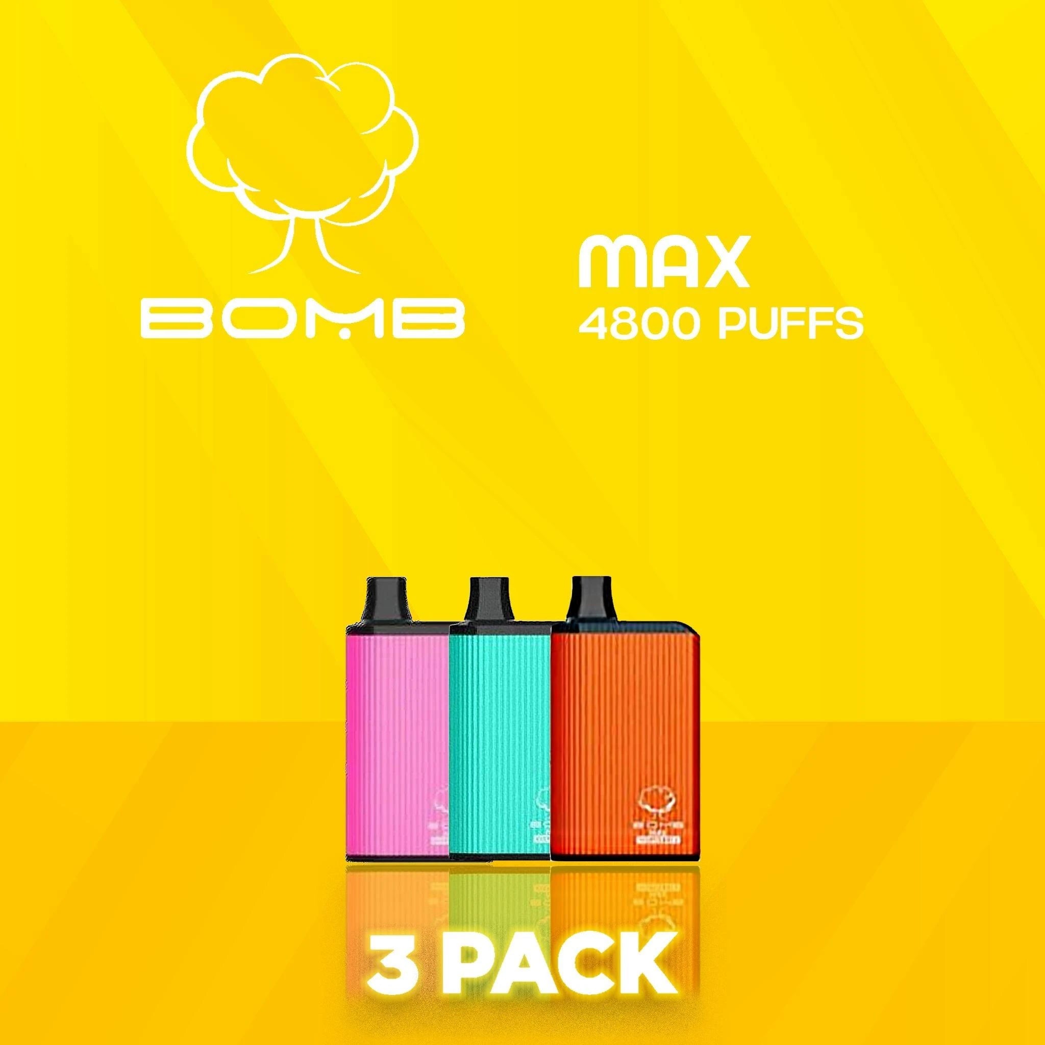 Bomb Max Disposable Vape 4800 Puffs - 3 Pack