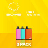 Bomb Max Disposable Vape 4800 Puffs - 3 Pack-