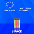 Bomb Lux Zero Disposable Vape 2800 Puffs - 3 Pack-