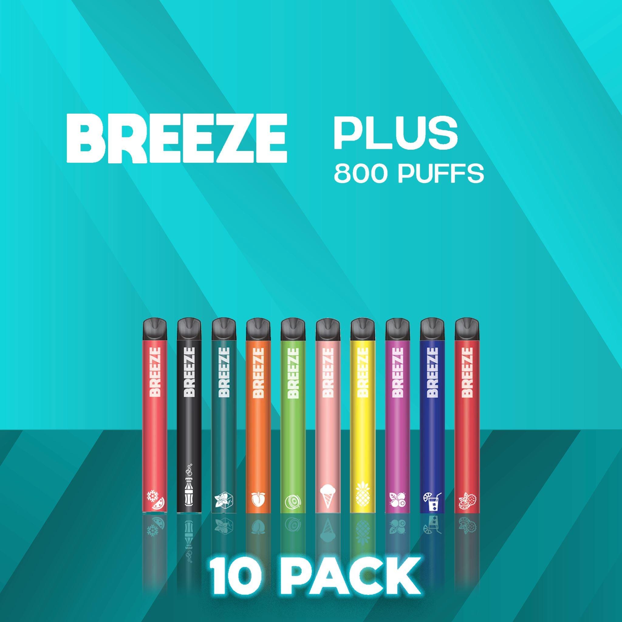 10 Pack Breeze Plus Disposable Vape Device 800 Puffs