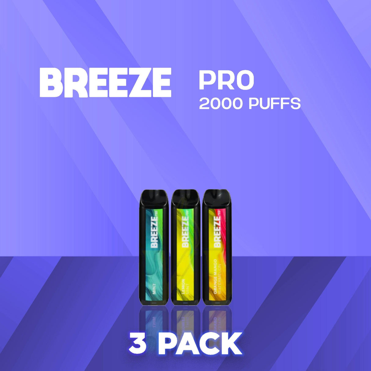 3 Pack of Breeze Pro Disposable Vape