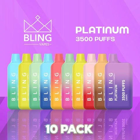 Bling Platinum 3500 Puffs Disposable Vape - 10 Pack-