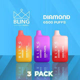 Bling Diamond 6500 Puffs Disposable Vape - 3 Pack-