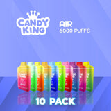 Candy King Air Disposable Vape 6000 Puffs - 10 Pack