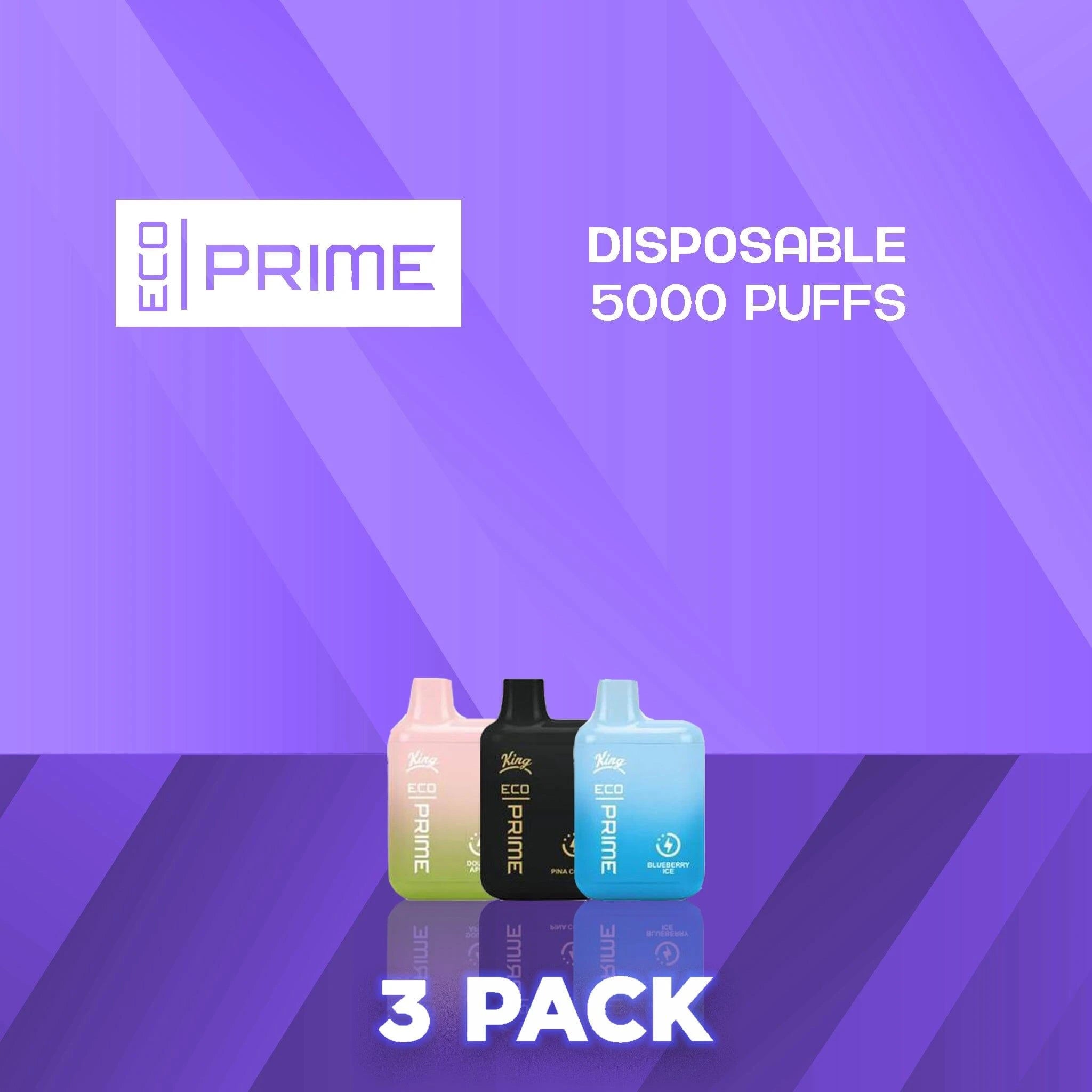 Eco Prime 5000 Puffs Disposable Vape - 3 Pack