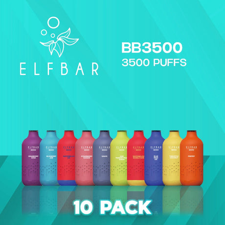 EB BB3500 Disposable Vape 3500 Puffs - 10 Pack-