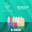 EB BC5000 Zero Nicotine Disposable Vape 5000 Puffs - 6 Pack-