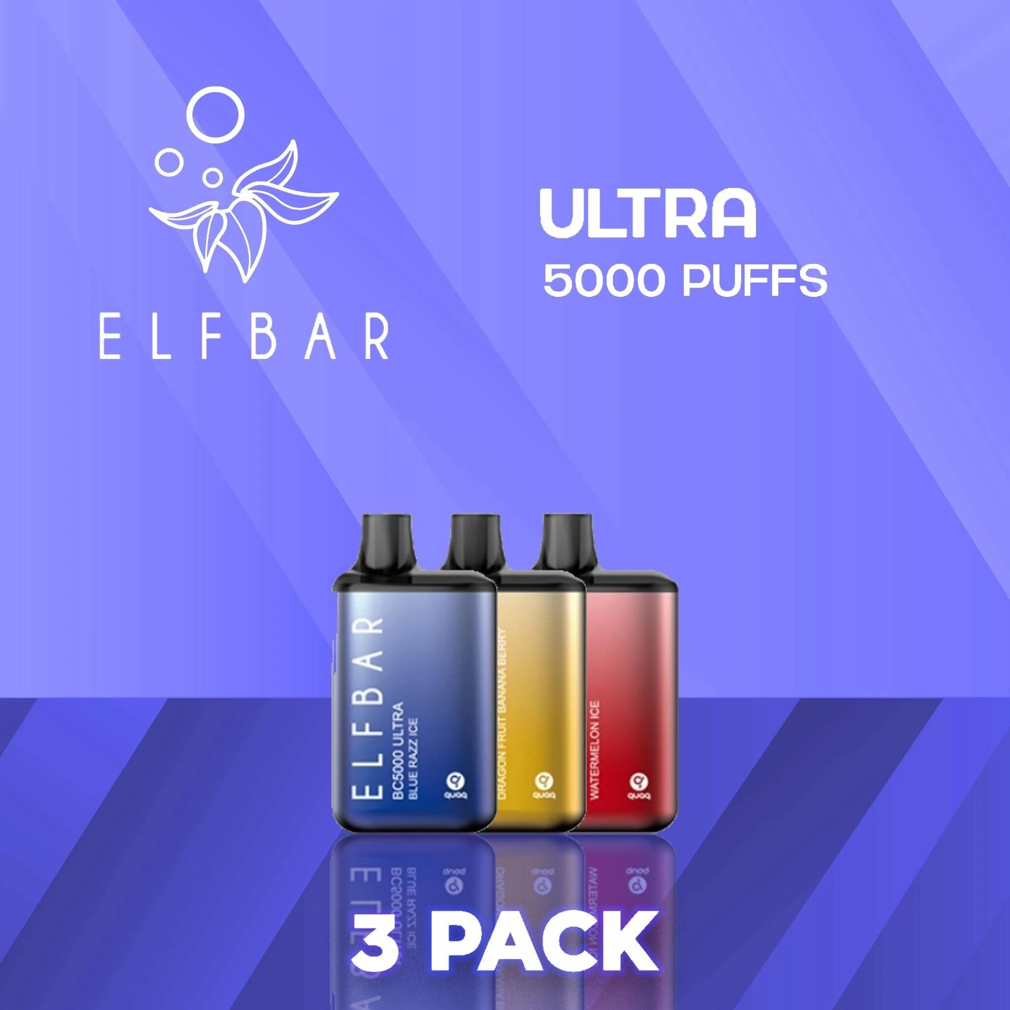 Elf Bar BC5000 Ultra Disposable Vape - 3 Pack