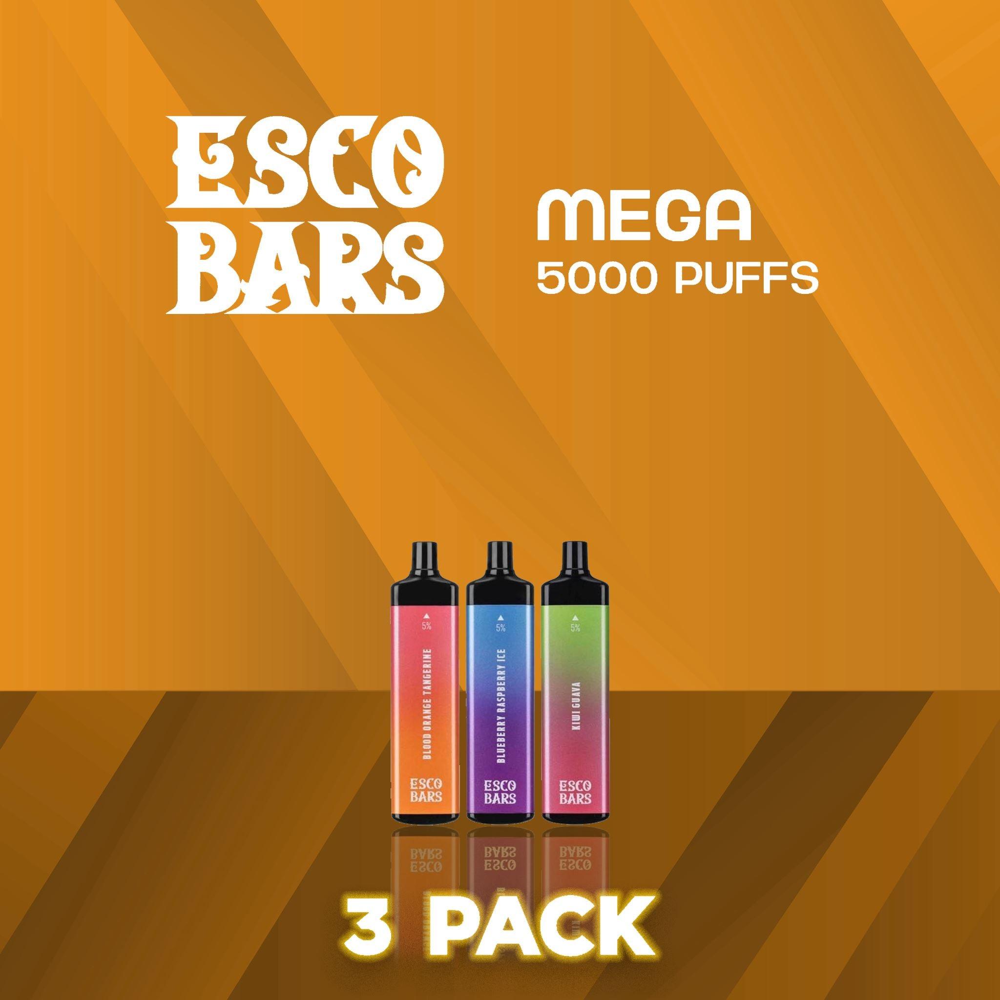 Esco Bar Mega 5000 Puff Disposable Vape - 3 Pack