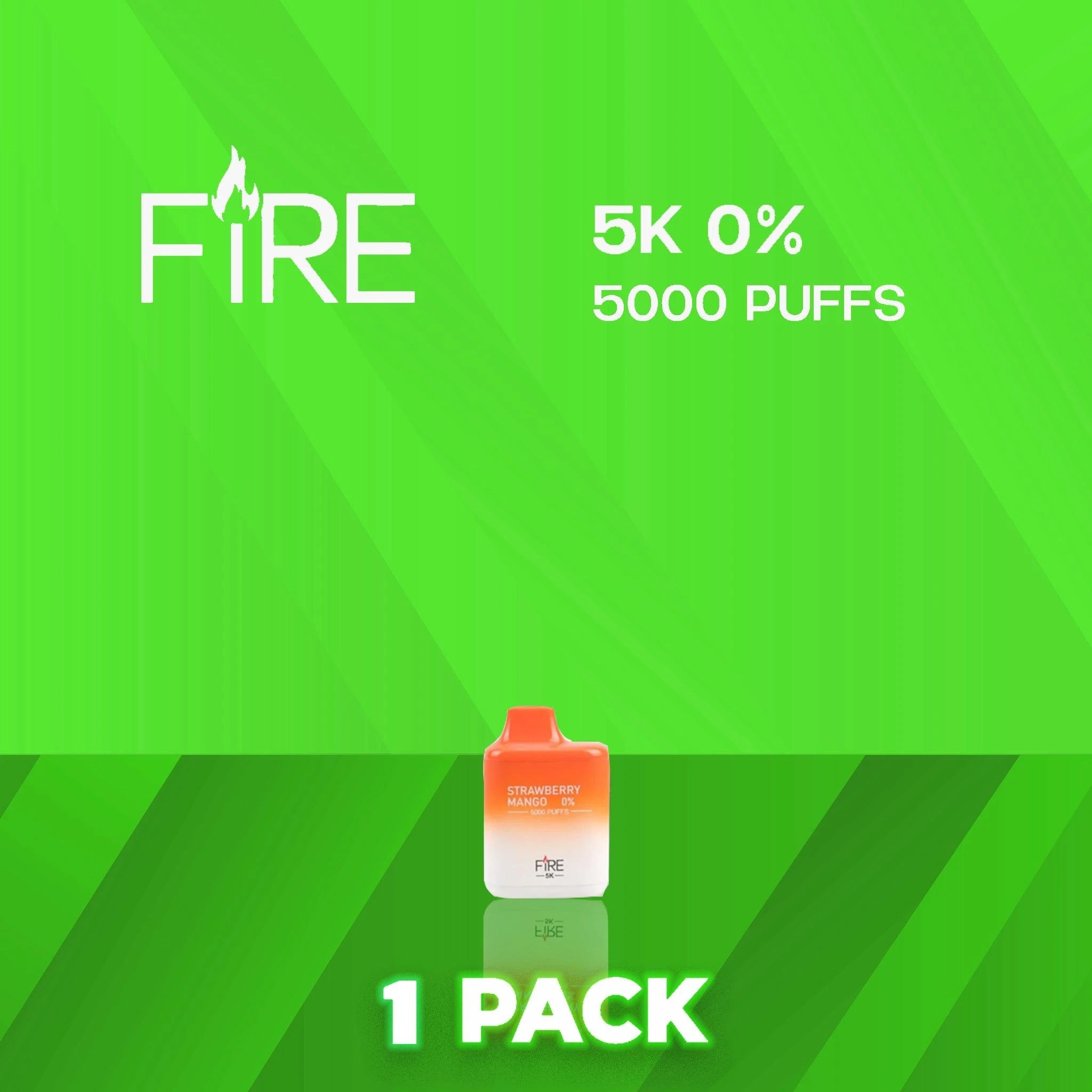 Fire 5K 0% Nicotine 5000 Puffs Disposable Vape - 1 Pack