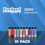 FoodGod Zero Nicotine 2400 Puff Disposable Device - 10 Pack