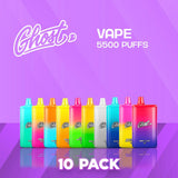 Ghost 5500 Puffs Disposable Vape - 10 Pack-