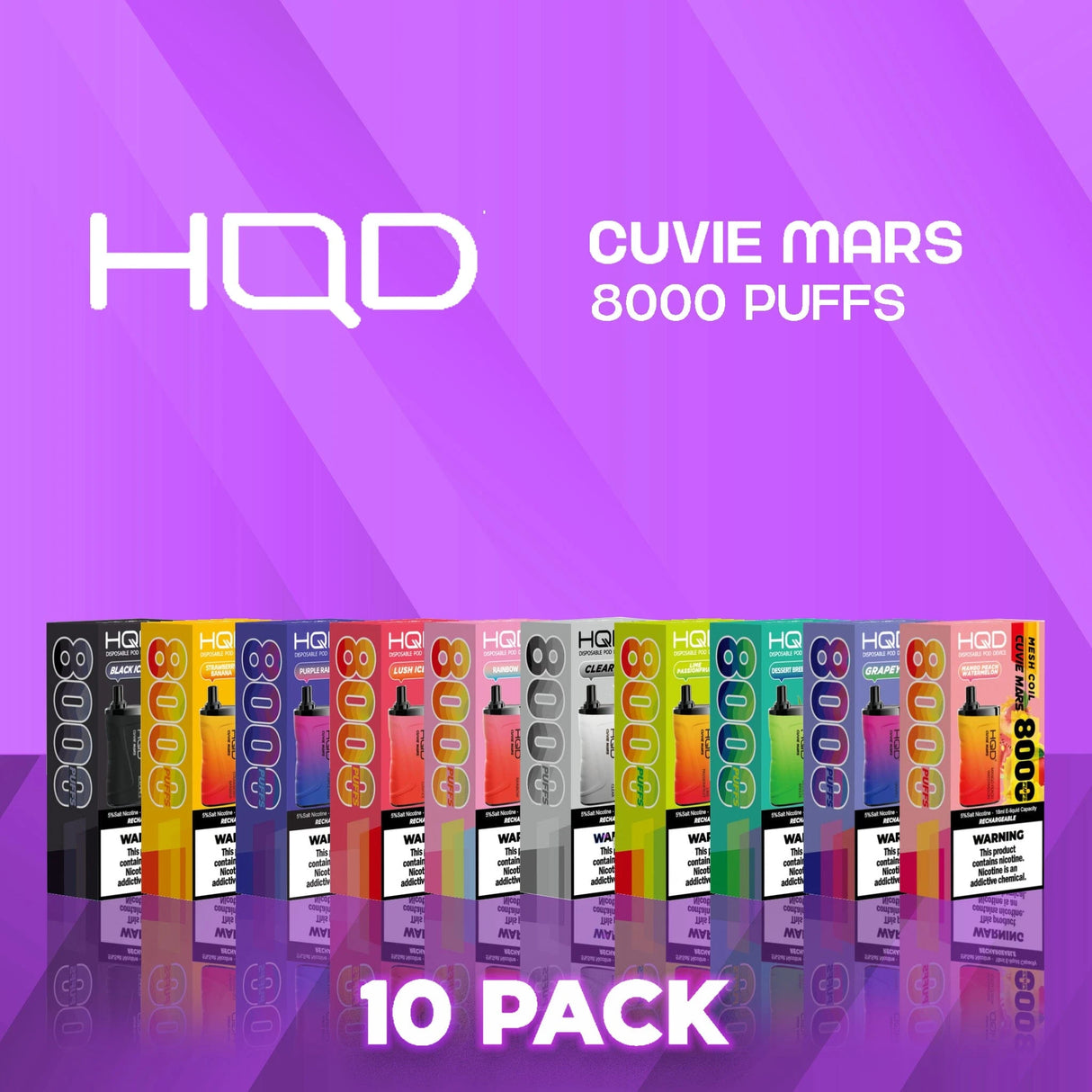 HQD Cuvie Mars Disposable Vape - 10 Pack-