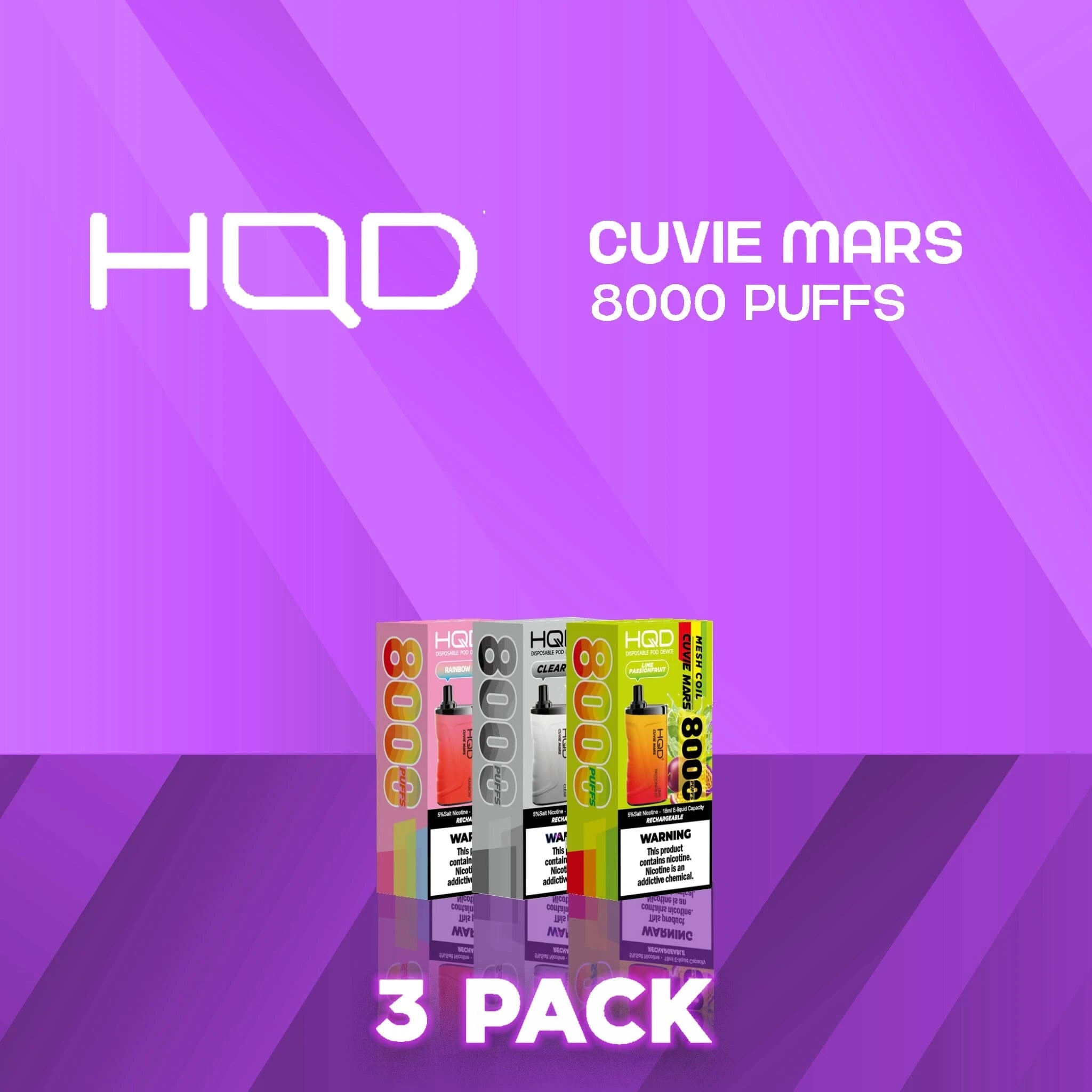 HQD Cuvie Mars Disposable Vape - 3 Pack