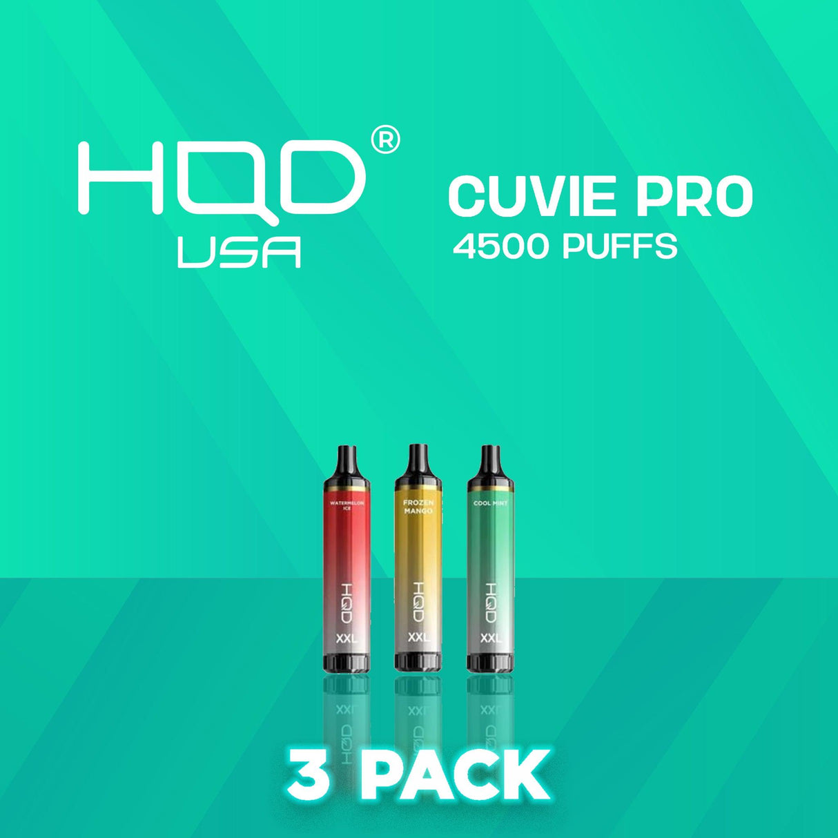 HQD Cuvie Pro 4500 Puff Disposable Vape - 3 Pack