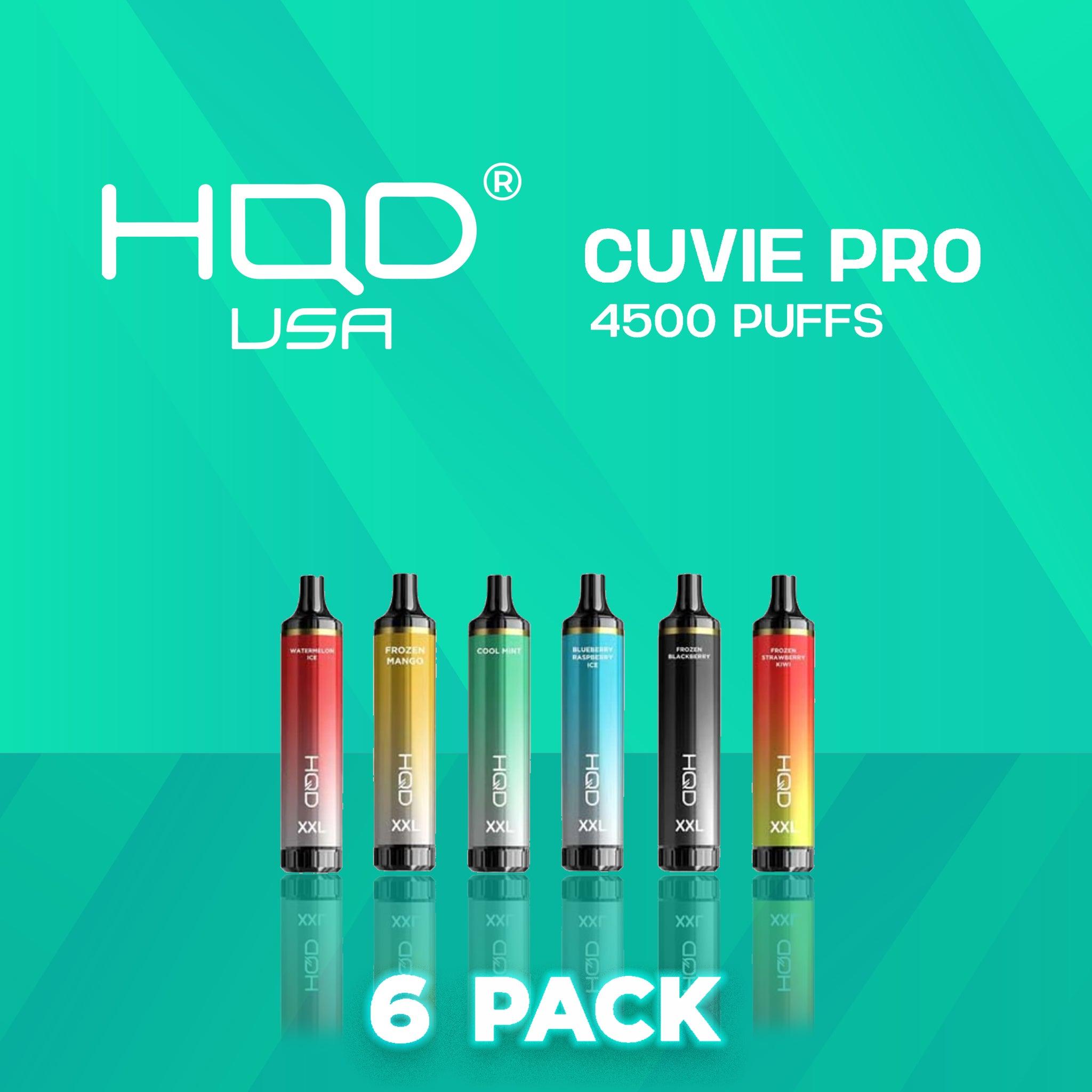 HQD Cuvie Pro 4500 Puff Disposable Vape - 6 Pack