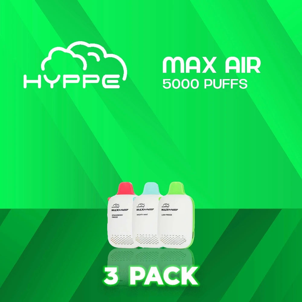 Hyppe Max Air Disposable Vape 5000 Puffs - 3 Pack