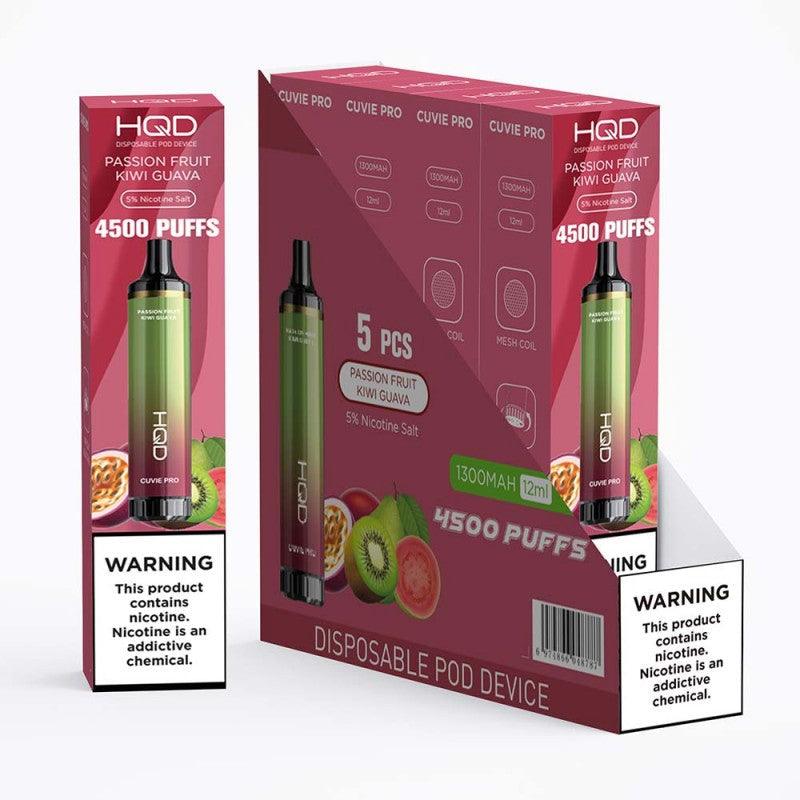 HQD Cuvie Pro 4500 Puff Disposable Vape - 6 Pack