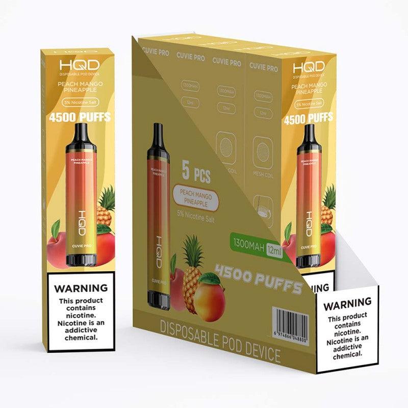 HQD Cuvie Pro 4500 Puff Disposable Vape - 3 Pack