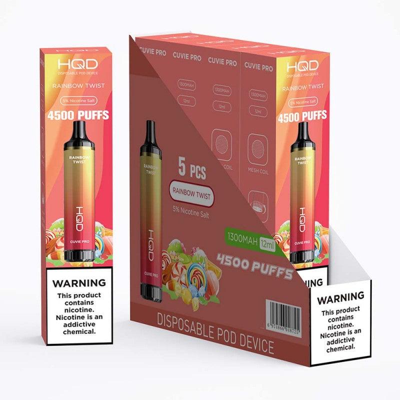 HQD Cuvie Pro 4500 Puff Disposable Vape - 3 Pack