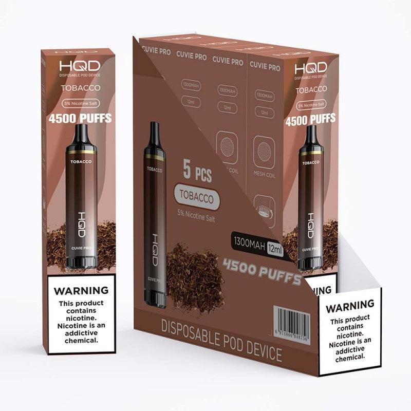 HQD Cuvie Pro 4500 Puff Disposable Vape - 6 Pack