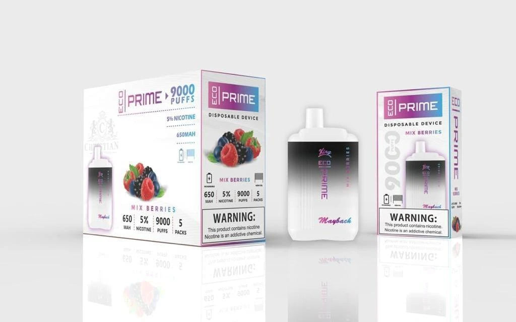 Eco Prime 9000 Puffs Disposable Vape - 6 Pack