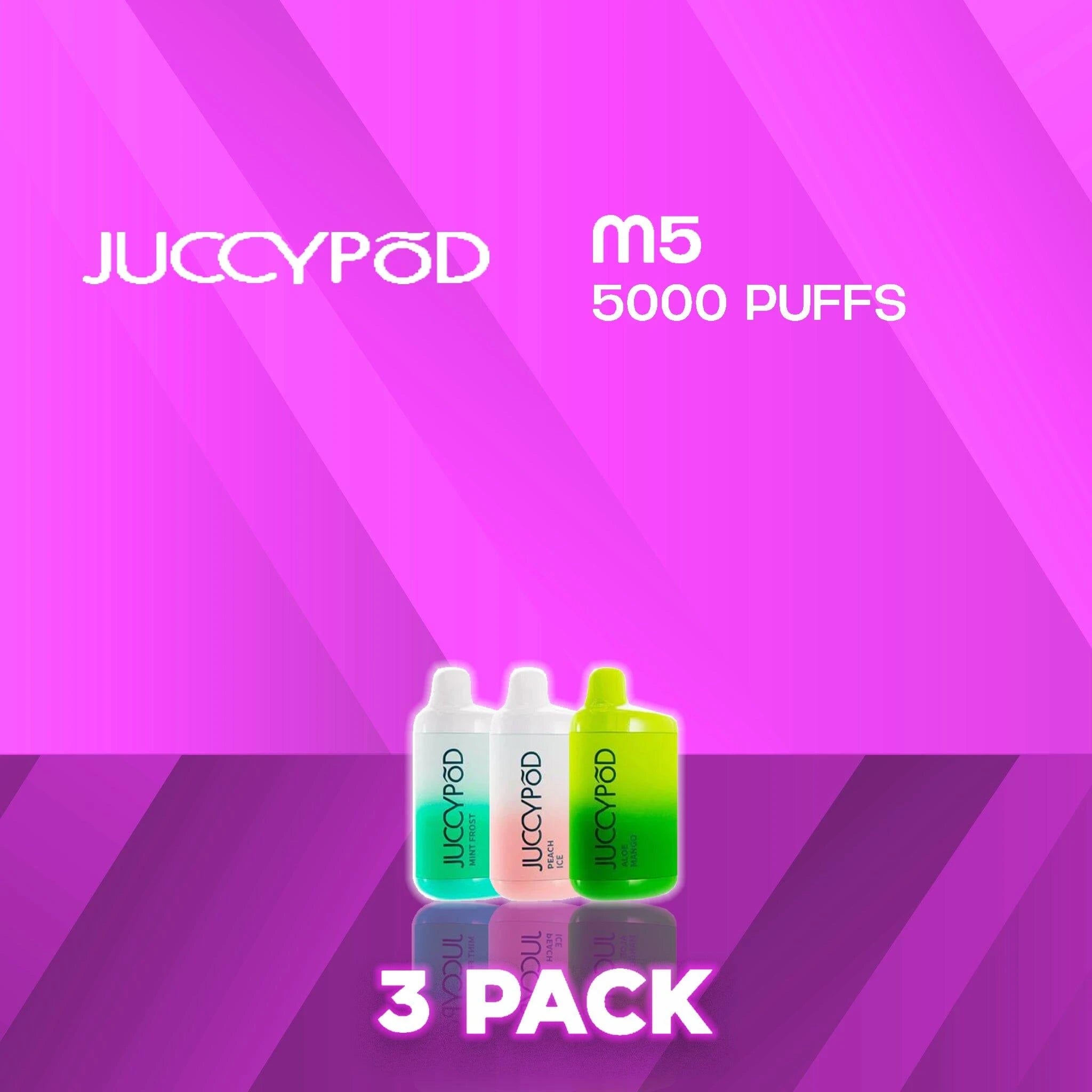 Juccy Pod M5 5000 Puffs Disposable Vape - 3 Pack