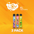 Loy XL 1500 Puffs Disposable vape - 3 Pack
