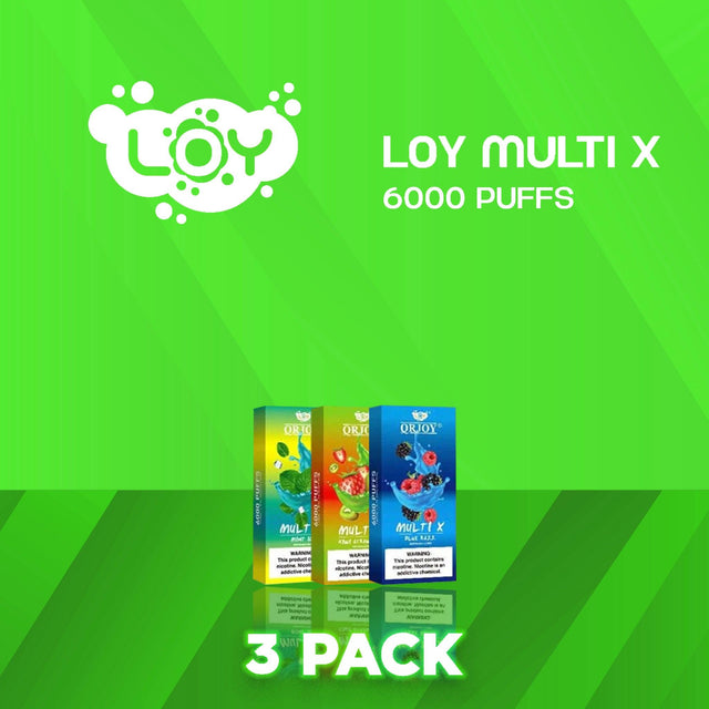 Loy Multi X 6000 Puffs Disposable Vape - 3 Pack