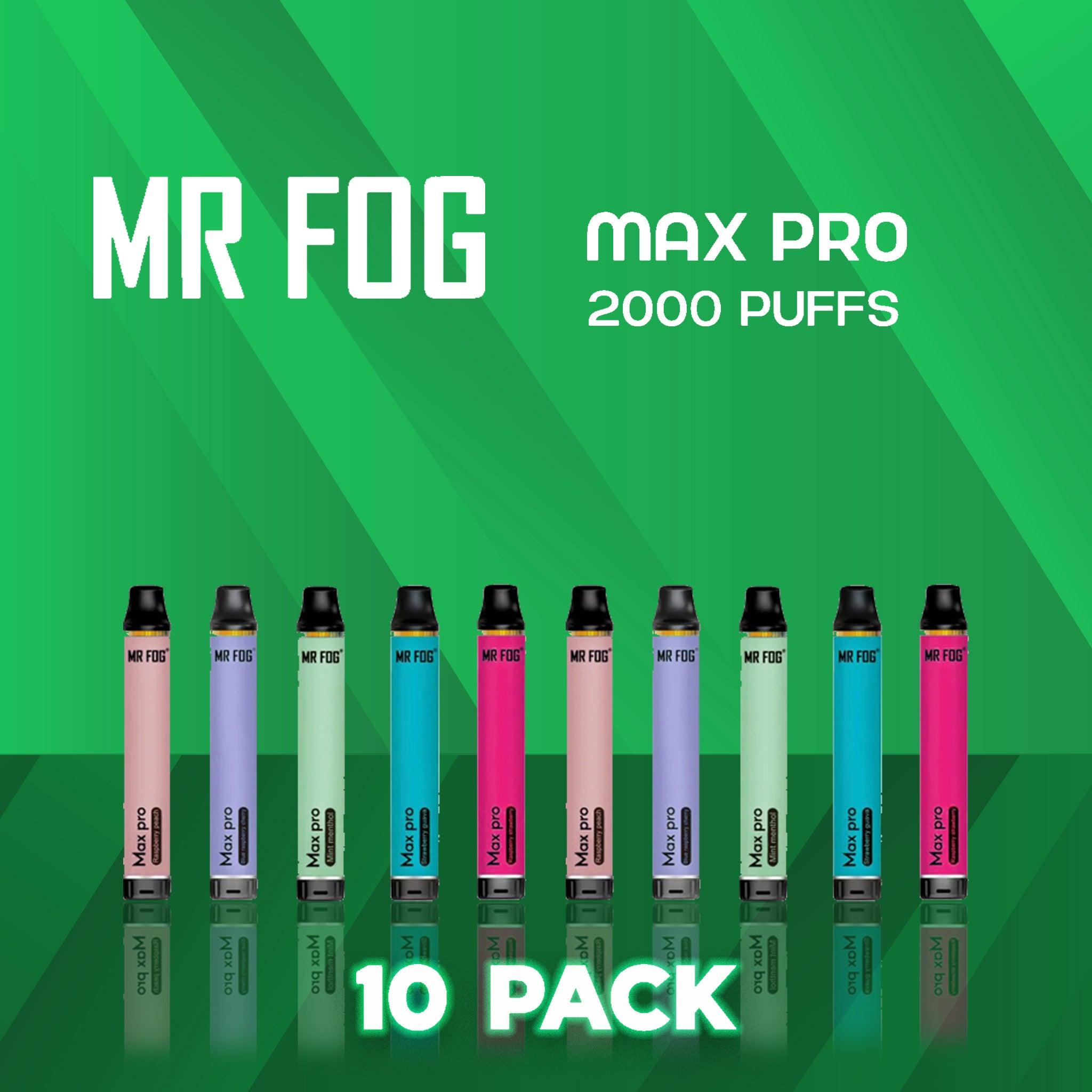 Mr Fog Max Pro Disposable Vape 2000 Puffs - 10 Pack