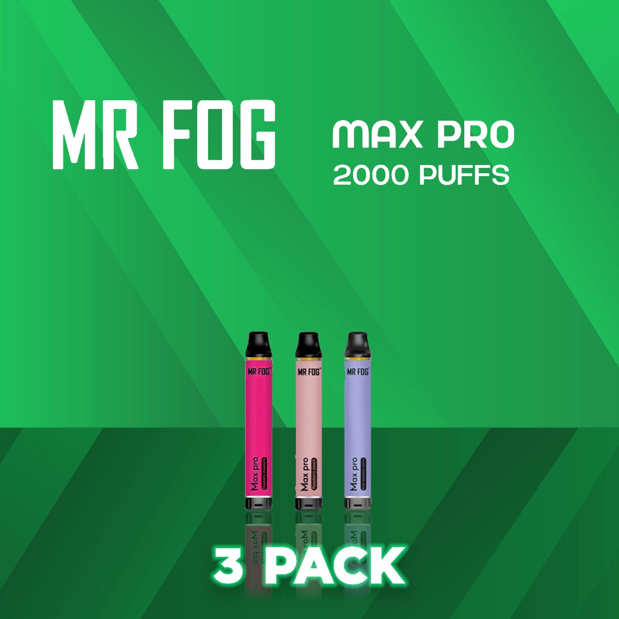 Mr Fog Max Pro Disposable Vape 2000 Puffs - 3 Pack