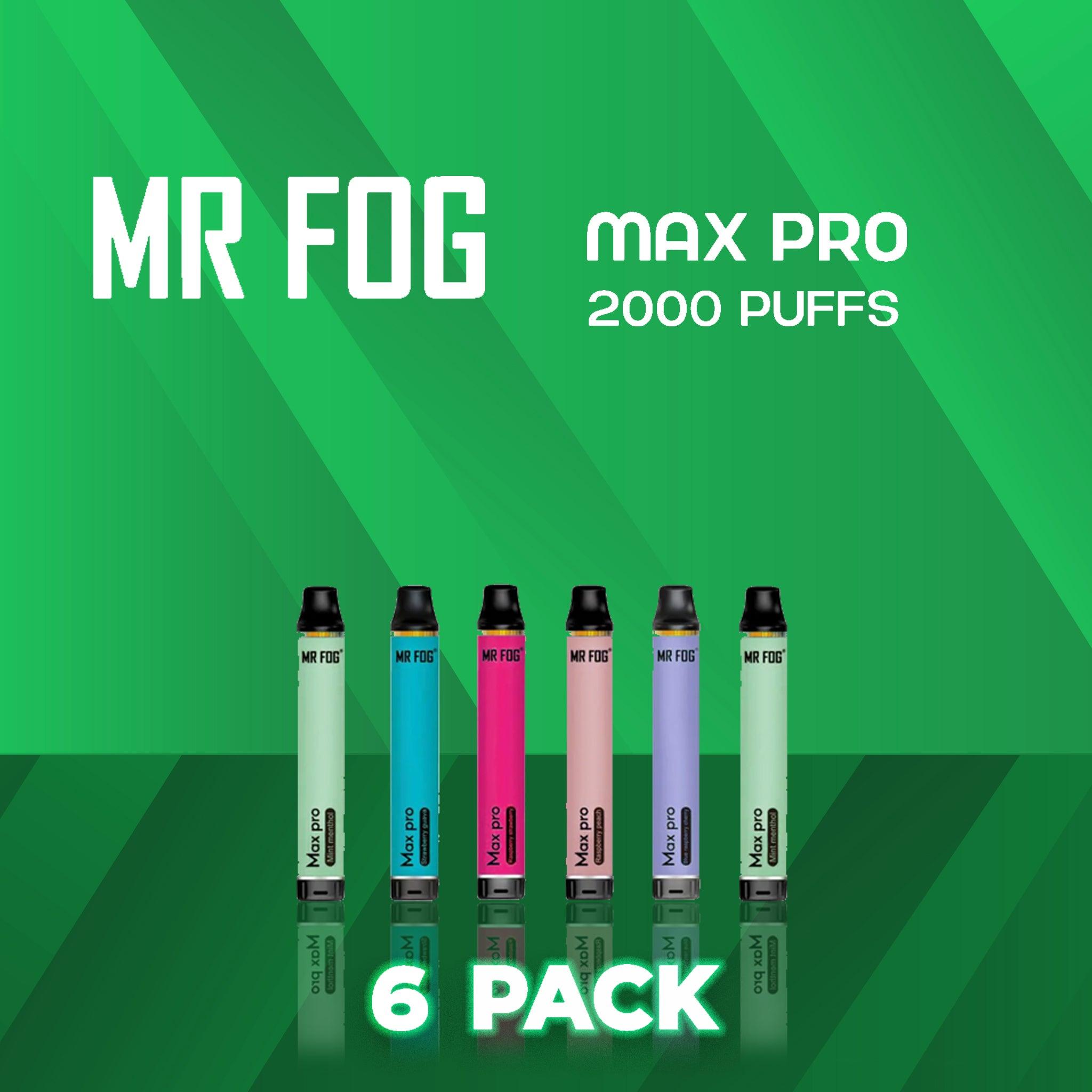 Mr Fog Max Pro Disposable Vape 2000 Puffs - 6 Pack