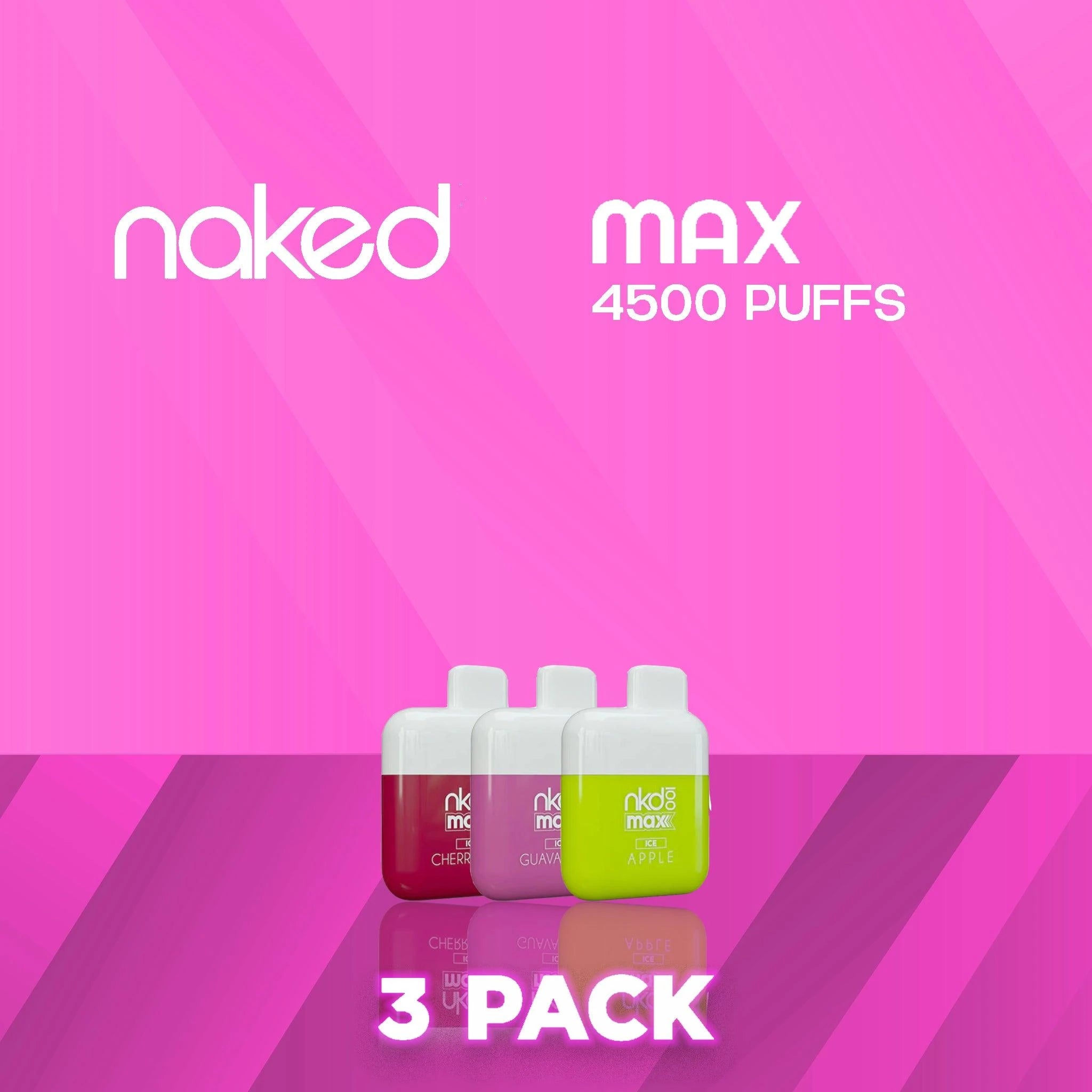 Naked 100 Max Disposable Vape 4500 Puffs - 3 Pack