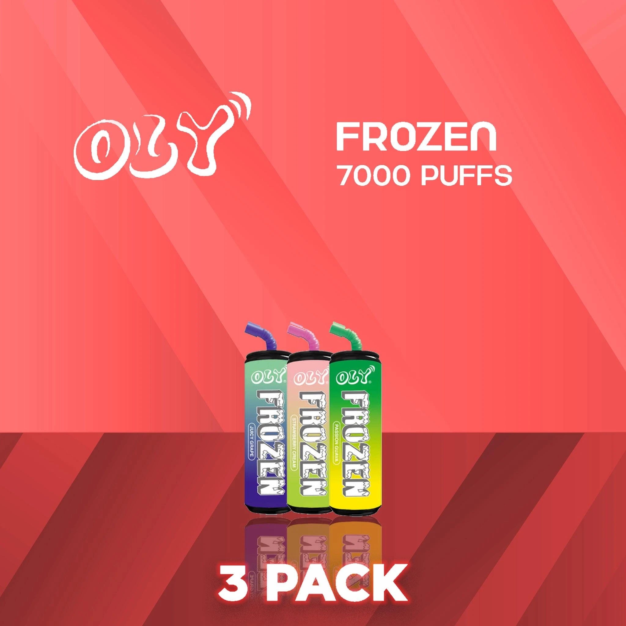 Oly Frozen Disposable Vape 7000 Puffs - 3 Pack