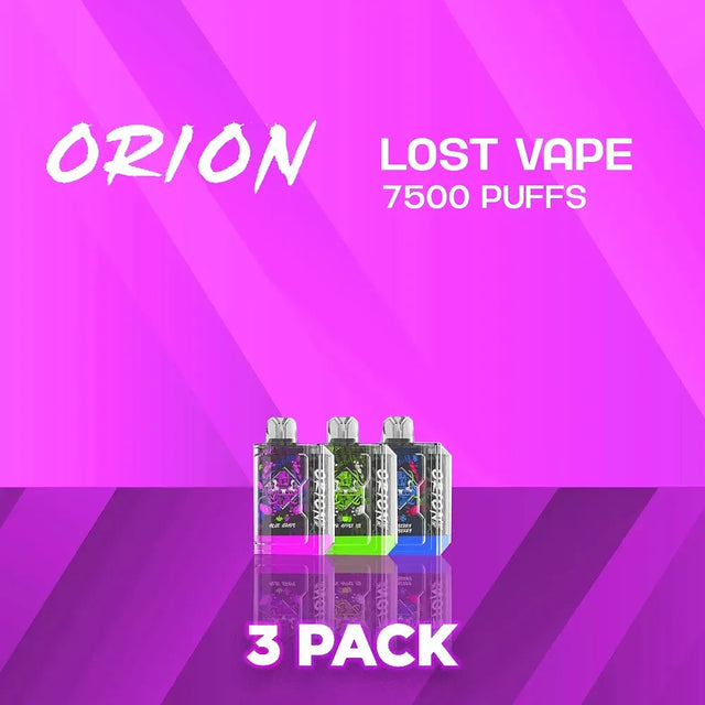 Lost Vape Orion Bar 7500 Puffs Disposable Vape - 3 Pack
