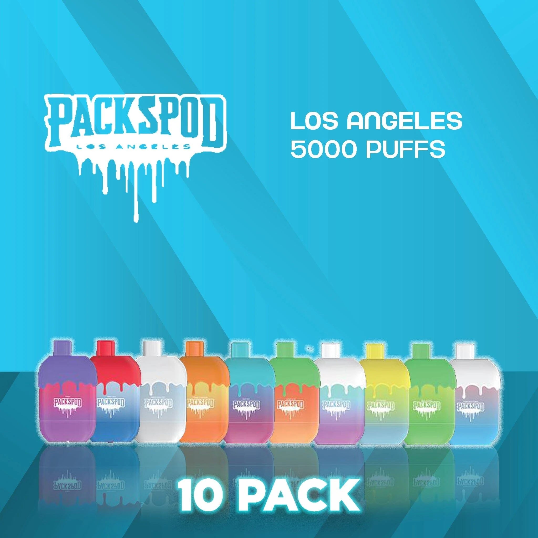 PacksPod 5000 Puffs Disposable Vape - 10 Pack