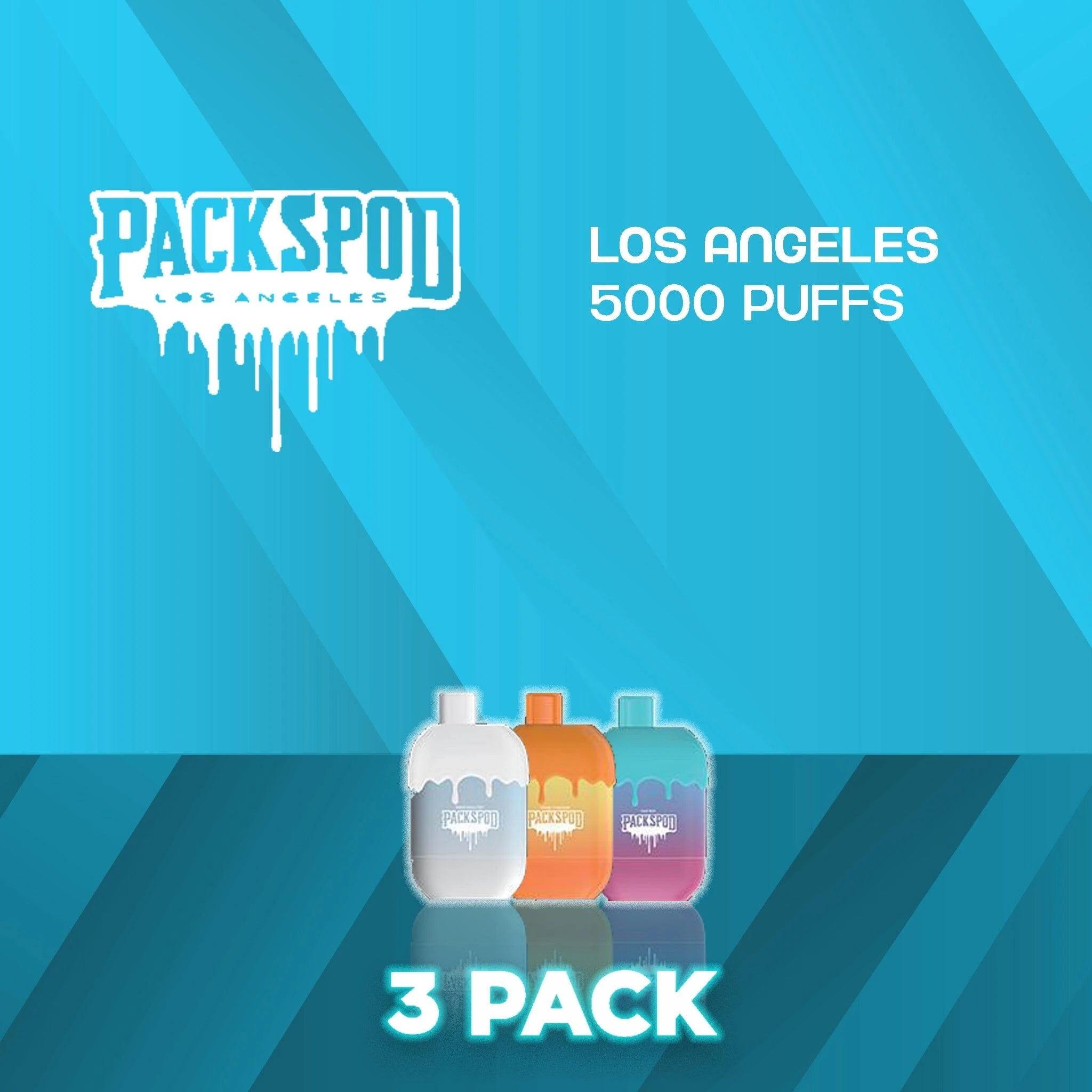 PacksPod 5000 Puffs Disposable Vape - 3 Pack