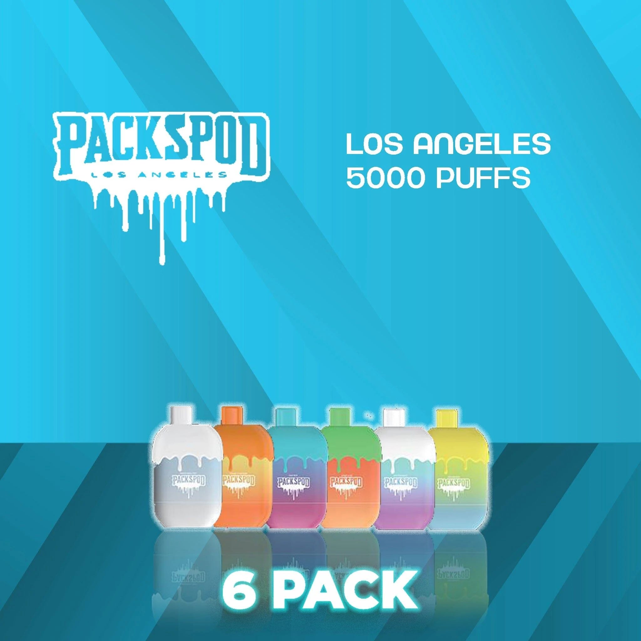 PacksPod 5000 Puffs Disposable Vape - 6 Pack