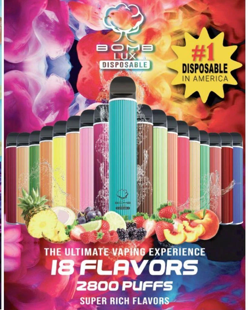Bomb LUX Disposable Vape 2800 Puffs - 10 Pack