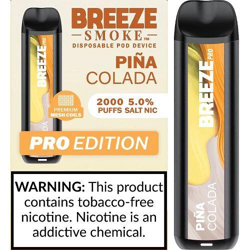6 Pack of Breeze Pro Disposable Vape - Pina Colada