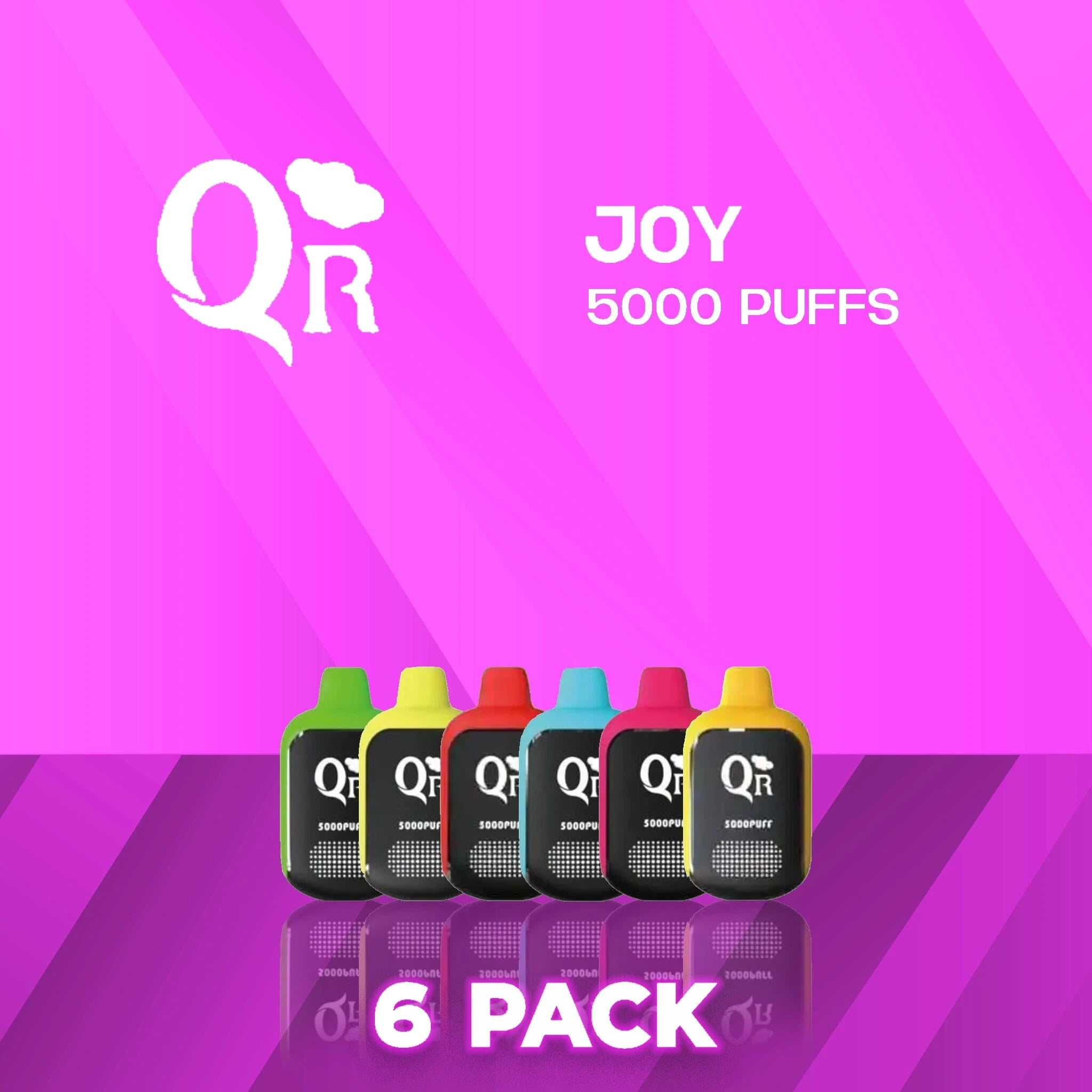 QR Disposable Vape 5000 Puffs - 6 Pack