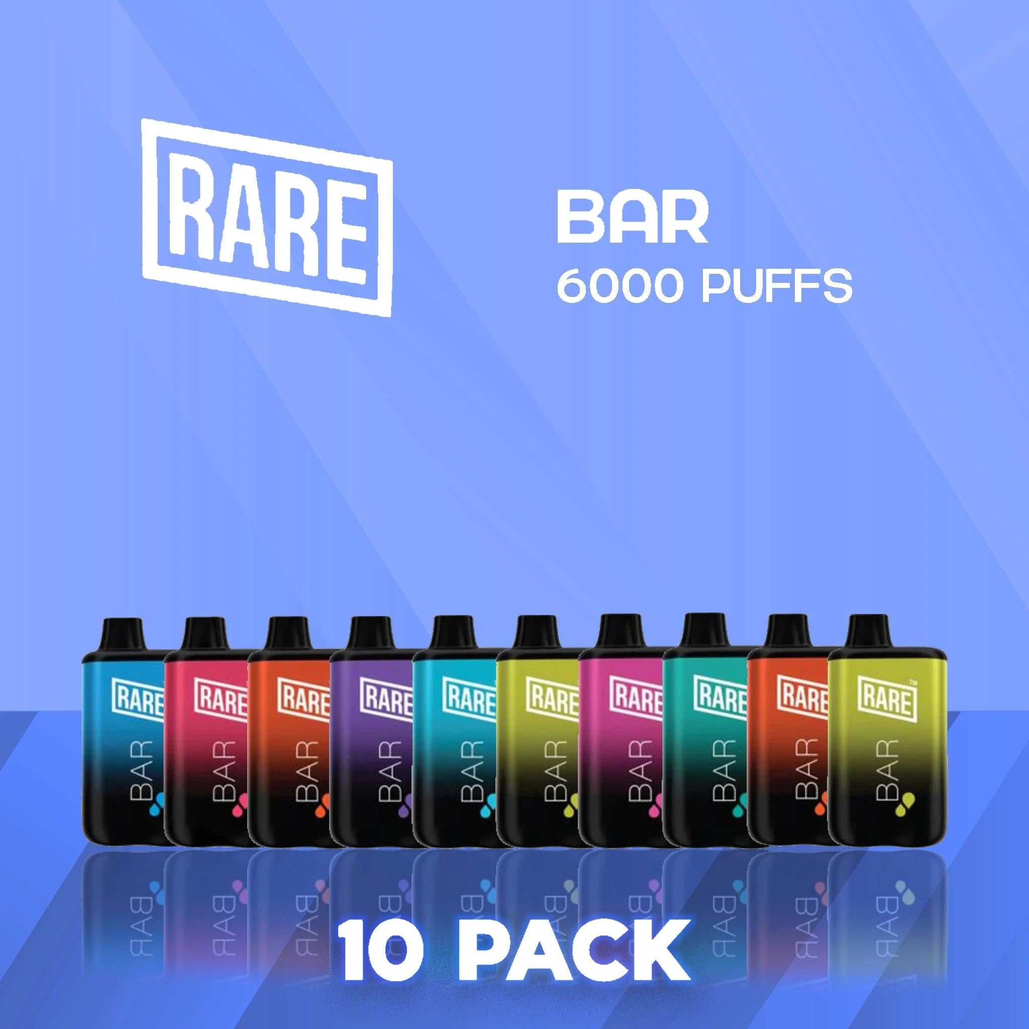 Rare Bar 6000 Puffs Disposable Vape - 10 Pack