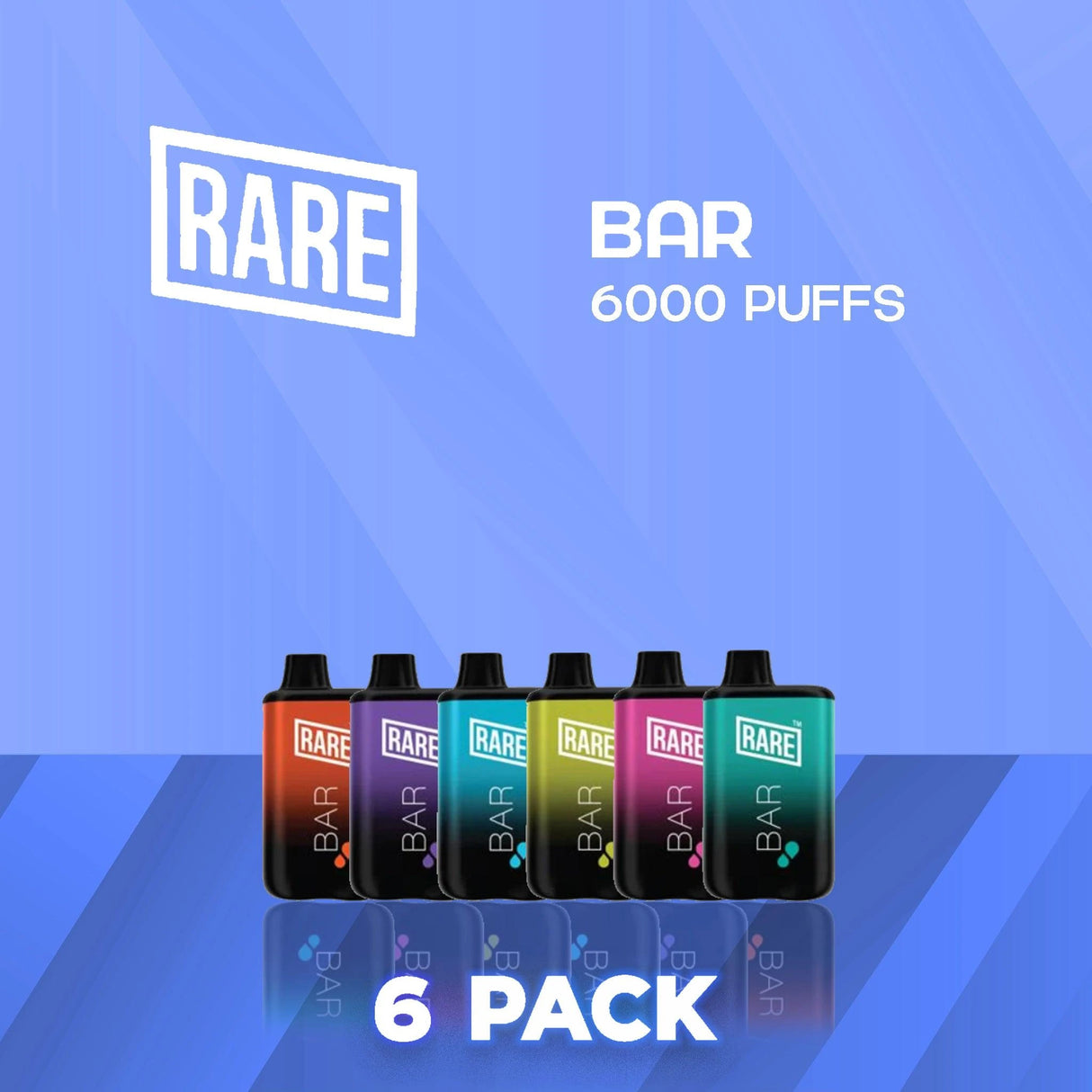 Rare Bar 6000 Puffs Disposable Vape - 6 Pack-