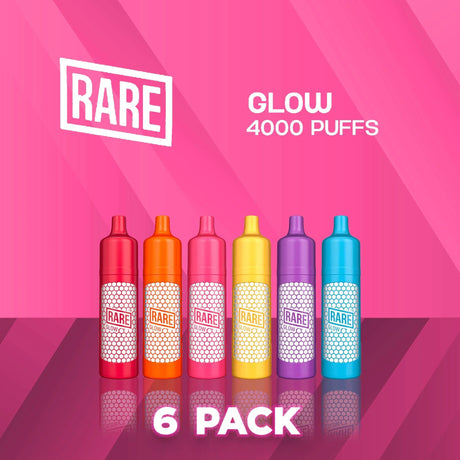 Rare Glow Mesh 4000 Puffs Disposable Vape - 6 Pack-