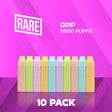 Rare Grip 5500 Puffs Disposable Vape - 10 Pack-