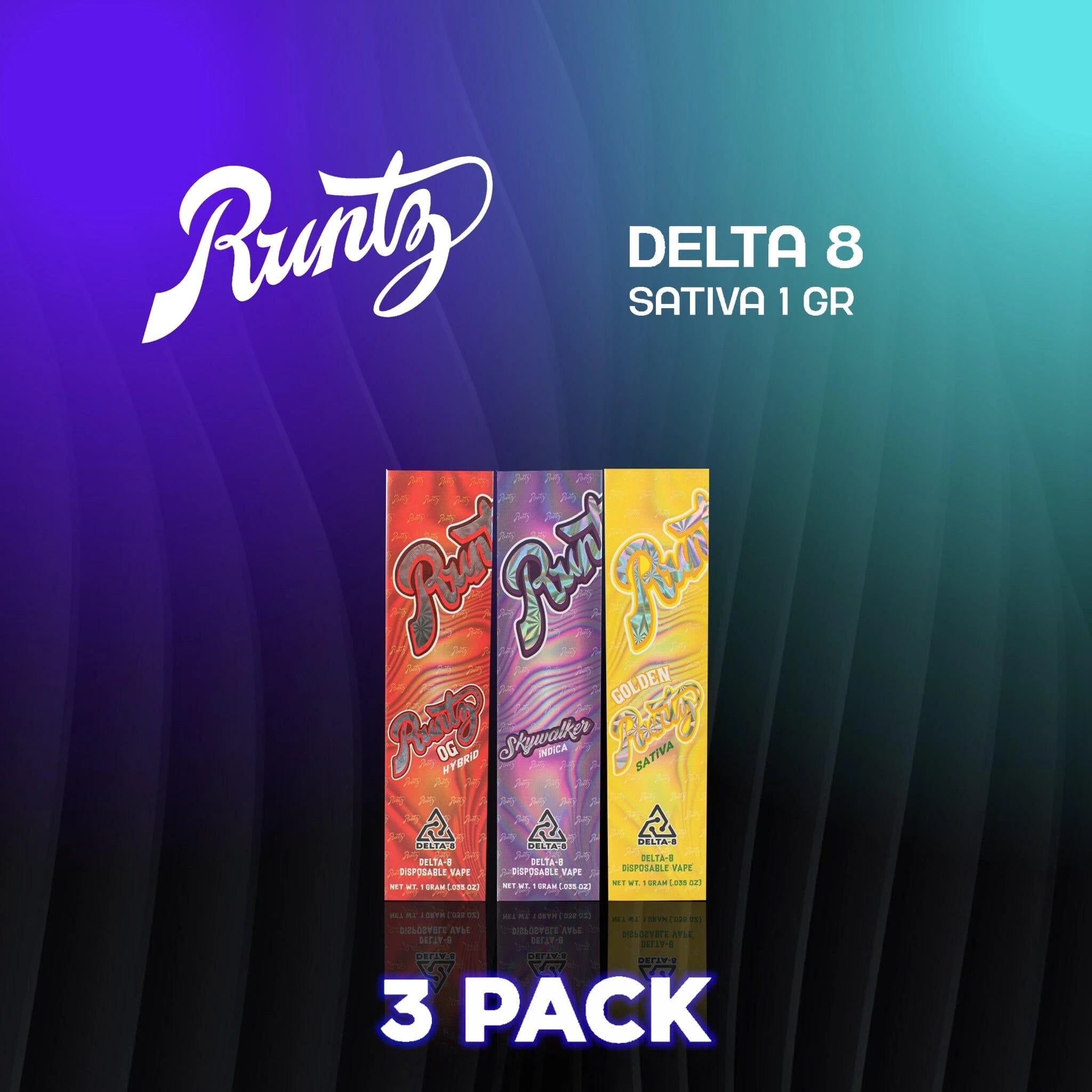 Runtz Delta 8 Disposable 1g - 3 Pack