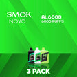 Smok Novo Bar AL6000 Disposable Vape - 3 Pack-