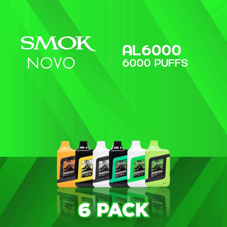 Smok Novo Bar AL6000 Disposable Vape - 6 Pack-