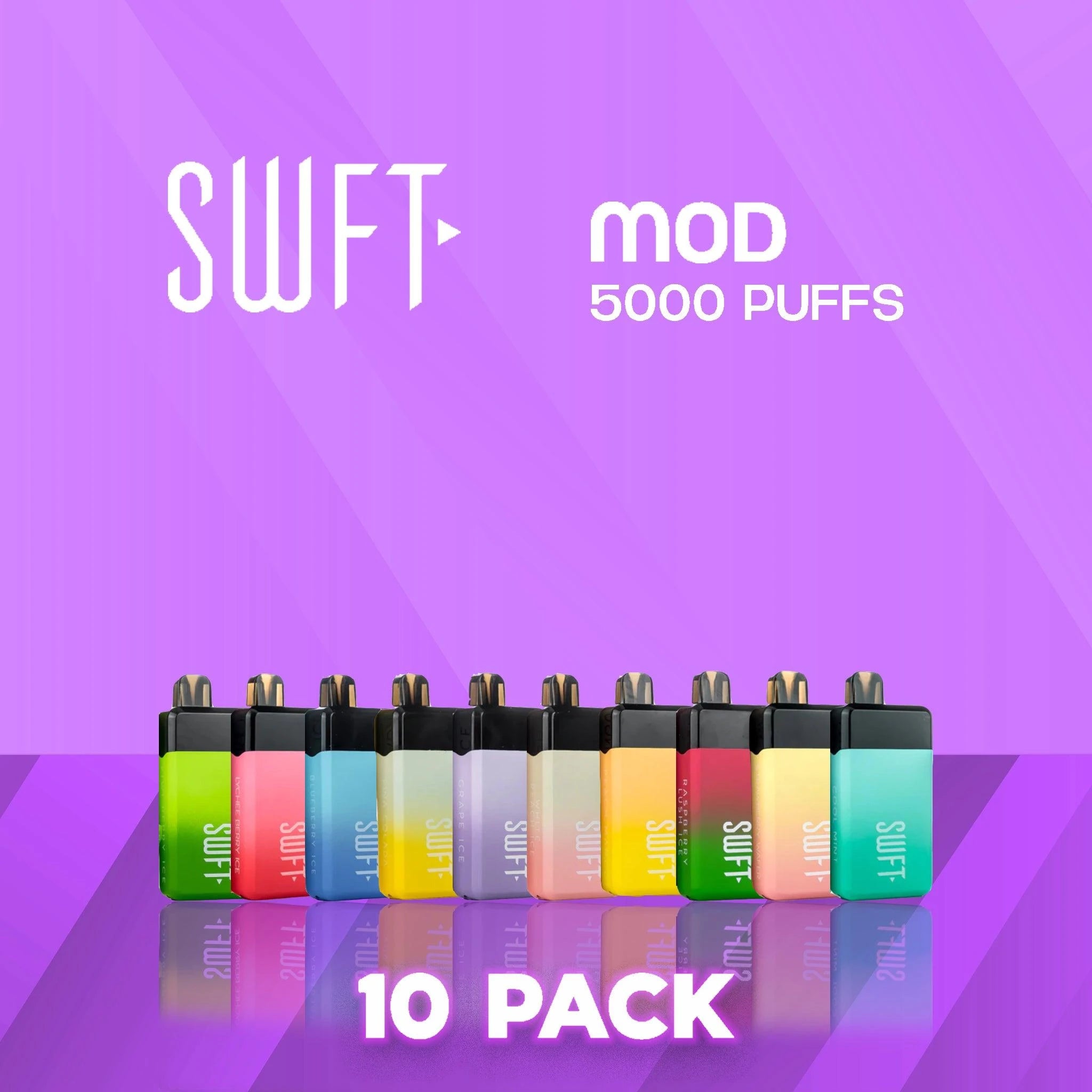 SWFT MOD 5000 Puffs Disposable Vape - 10 Pack